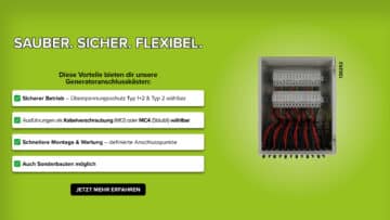 🔌 Generatoranschlusskästen (GAK) – sauber, sicher, flexibel