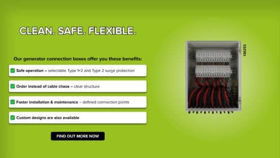 🔌 Generator Connection Boxes (GAK) – Clean, Safe, Flexible