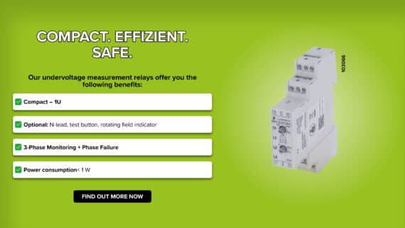 🔌 Undervoltage detection relay – small but crucial